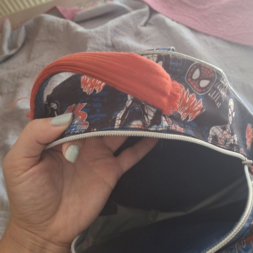 Spiderman kindergarten backpack used, small damages