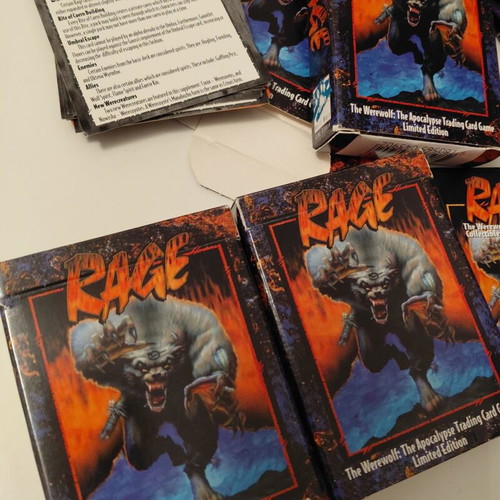 Rage The Werewolf The Apocalypse TCG Limited Edition 3 Decks like new