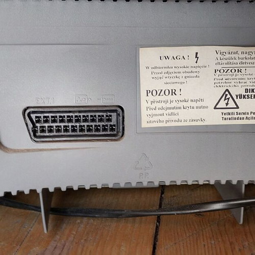 Philips 14" analog color TV used with remote control