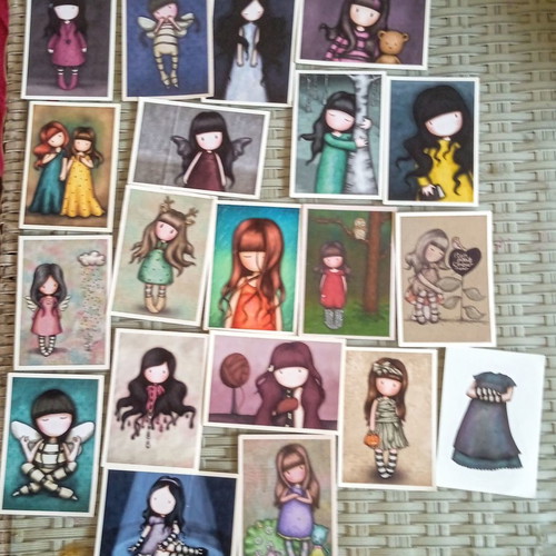 Santoro 2017 stickers like new with purple album and red album gift