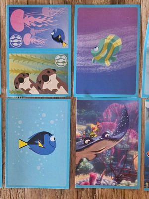 Dory Panini stickers new, pack of 8