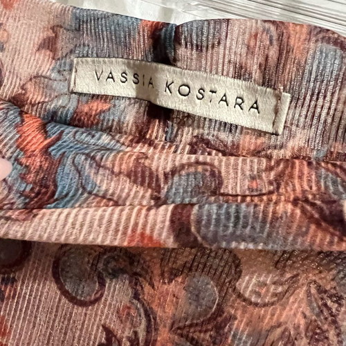 Vassia Kostara set with wrap skirt and shirt like new
