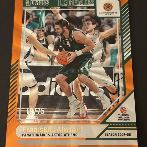 Fragiskos Alvertis Optic Legends Euroleague 2007-08 card new