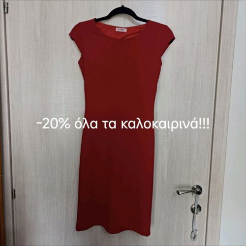 Red elastic dress like new, size M