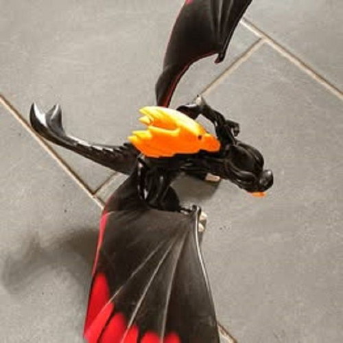 Playmobil Dragon used with light-up flames