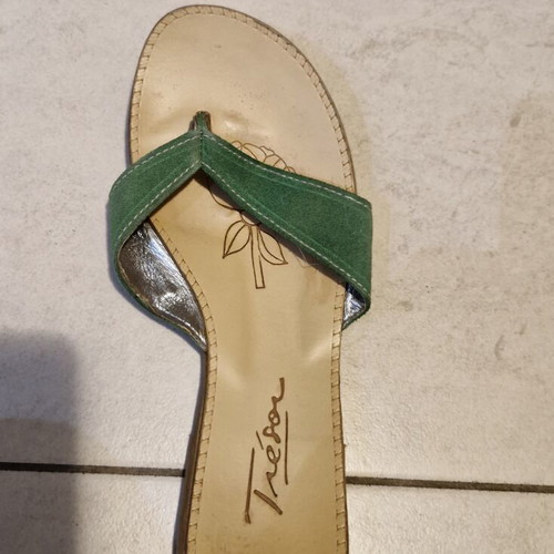 Tresor women's sandals used, size 37, green