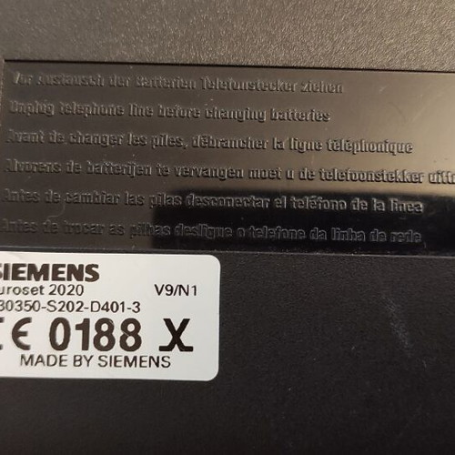 Siemens Euroset 2020 corded office phone used, black