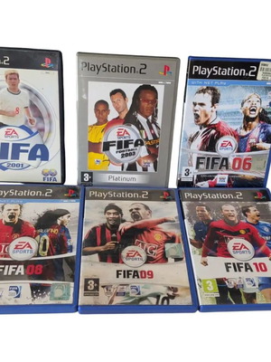FIFA games used, set of 6 for PlayStation 2