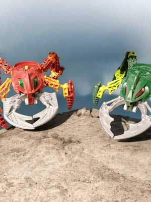 Lego Bionicle Visorak set 8742 Vohtarak & 8746 Keelerak used