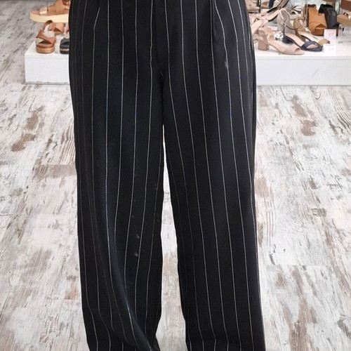 Black pants with silver stripe new, 100% cotton, size XXS