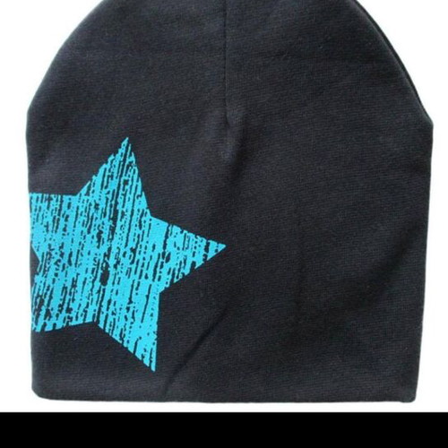 Cotton baby beanie hats with graphic prints