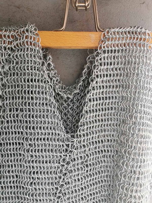 Chainmail armor interior used