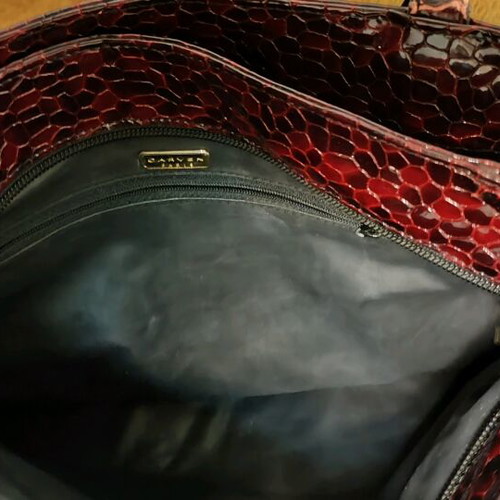 Carven Paris vintage bag used with 3 compartments