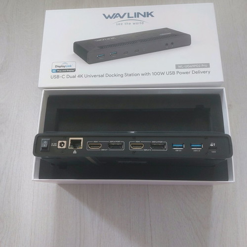 Wavlink WL-UG69PD2 Pro Docking Station new with Dual 4K 60Hz and 100W PD