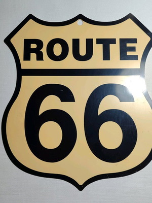 Plastic Route 66 Chopper Custom USA Sign used