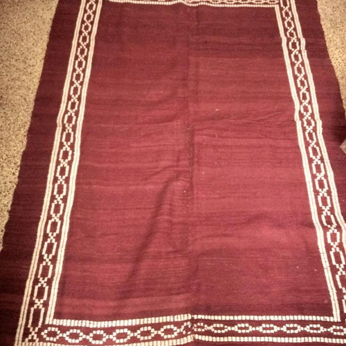 Wool kilim throw old used