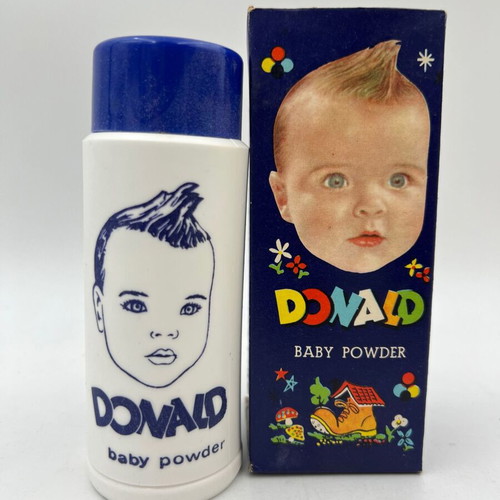 Donald vintage baby care set (cologne, bubble bath, talc) New Old Stock