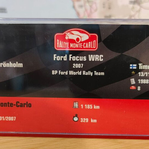 Ford Focus WRC Rally Monte Carlo 2007 1/43 scale model
