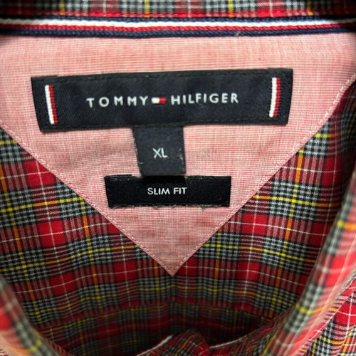 Tommy Hilfiger shirt XL like new, red multicolor
