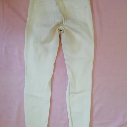 Women's white denim pants like new, size S