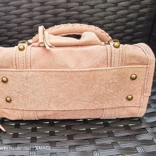 Vera Pelle handbag like new, pink suede, Balenciaga style