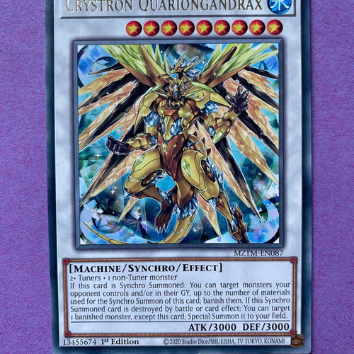 Crystron Quariongandrax 1st Edition Ultra Rare near mint