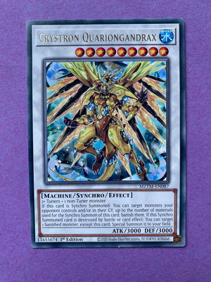 Crystron Quariongandrax 1st Edition Ultra Rare near mint