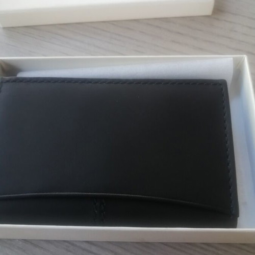 Agnes Voyage leather card holder new, black