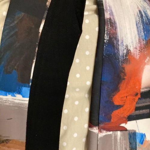 Denny Rose blouse used, blue and black, size S