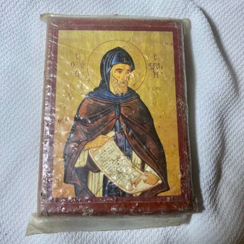 Religious small icons used, set of 3 pieces