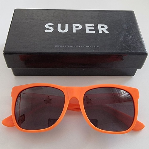 Retrosuperfuture Classic Orange sunglasses like new, handmade Italy