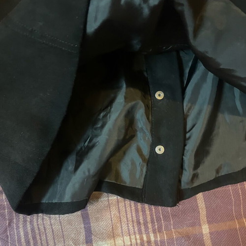 Mini skirt H&M black velvet like new, size S