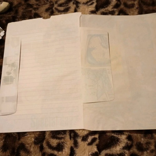 Used correspondence, 1 folder with sheets, 2 sets