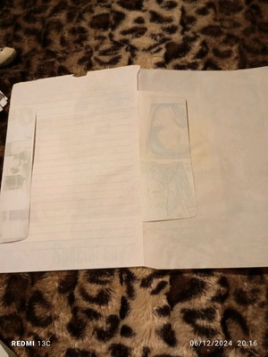 Used correspondence, 1 folder with sheets, 2 sets