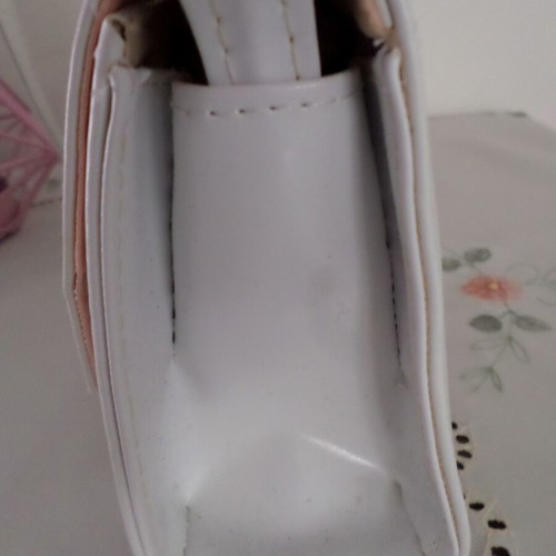 Leather white bag like new