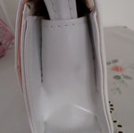 Leather white bag like new
