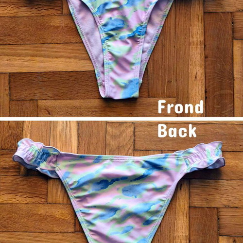 Pimkie Tie Dye Bikini Bottom size M new, pink and multicolor