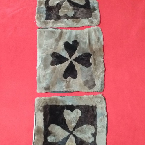 Fur pillowcase new 37×37 cm