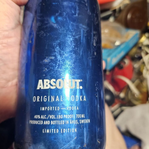 Absolut vodka collectible bottle used