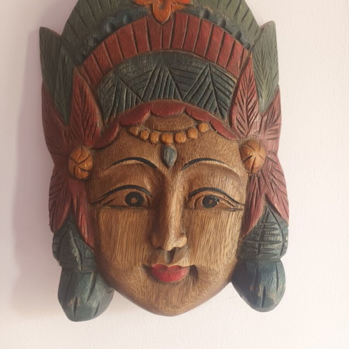 Balinese woodcarved mask used