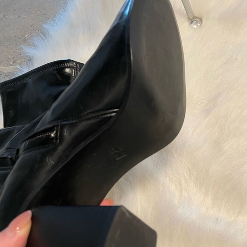 H&M black boots size 38 new, 10cm heel