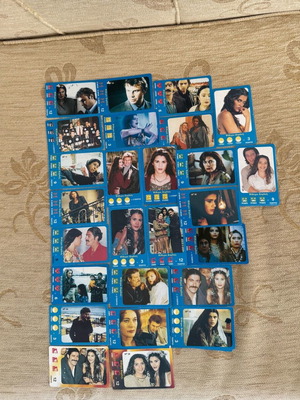 Polystar ‘90 collectible cards from Psithyroi Kardiás series used, pack of 26