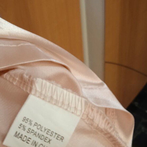Satin blouse used, romantic pink, size L