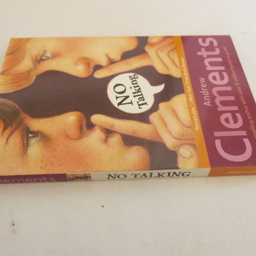 No Talking book by Andrew Clements used, in English