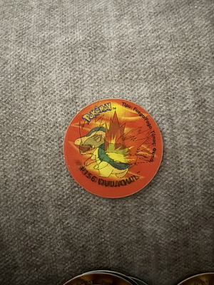 Pokémon Tazos 3D Cindaquil Quilava Typhlosion like new