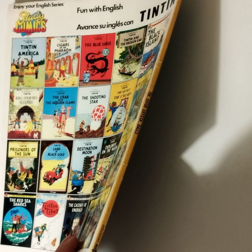 Tintin The Seven Crystal Balls used English comic book