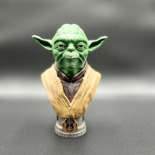 Yoda Bust custom hand-painted, like new, Star Wars collectible