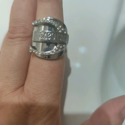 Just Cavalli ring made of stainless steel new silver