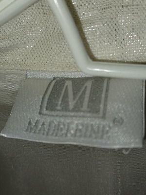Jacket linen with shiny silver thread like new