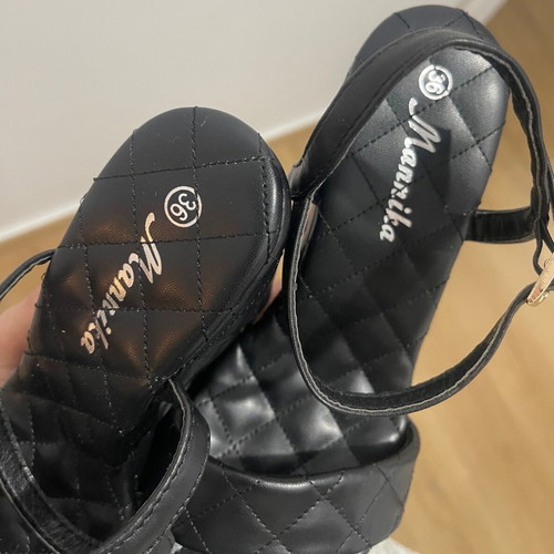 Mannika shoes new, black, size 36